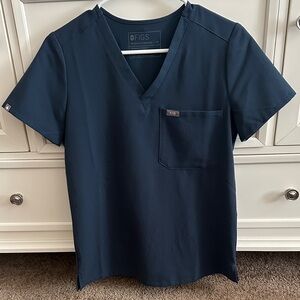 Figs Deep gray Catarina V-Neck Scrub Top